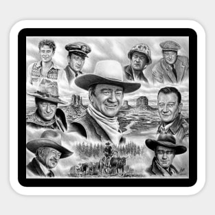 John_Wayne Sticker